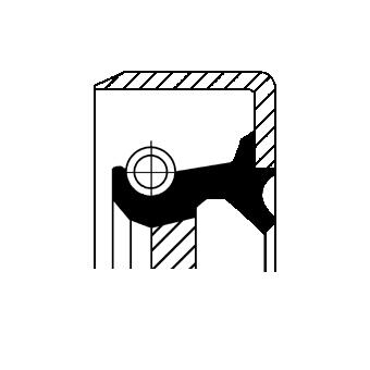 Schakelstang keerring Corteco 12001775B