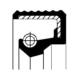 Wielnaaf keerring Corteco 12017299B