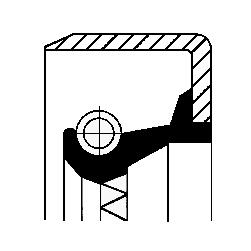 Wielnaaf keerring Corteco 12011917B