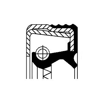 Wielnaaf keerring Corteco 12014381B