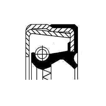 Wielnaaf keerring Corteco 12014601B