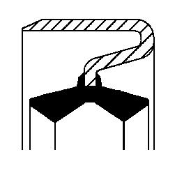 Dichtring fuseepen Corteco 12015147B