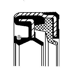 Differentieel keerring Corteco 12015709B