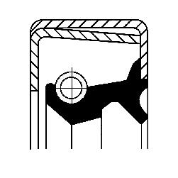 Wielnaaf keerring Corteco 19015047B