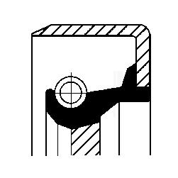 Schakelstang keerring Corteco 19034056B