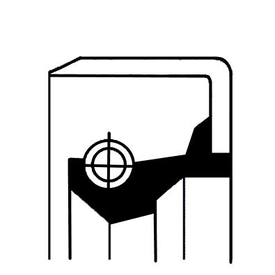 Differentieel keerring Corteco 19035144B