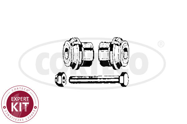 Voorwiel/achterwiel ophanging Corteco 49397797