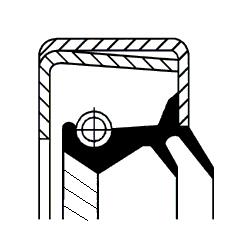 Differentieel keerring Corteco 49110138