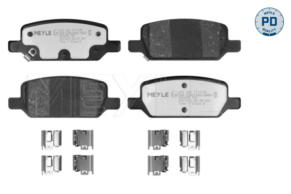 Remblokkenset, schijfrem Meyle 025 262 7717/PD