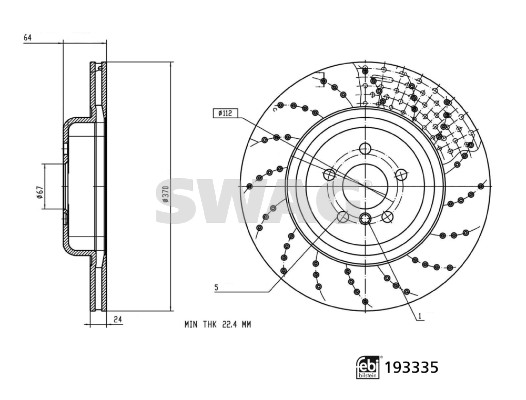 Remschijf Swag 33 11 1189