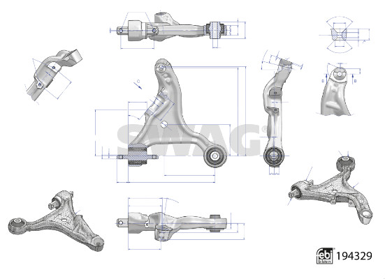 Draagarm, wielophanging Swag 33 11 1583