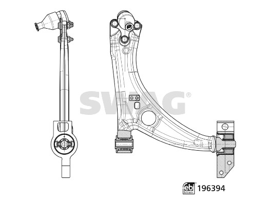 Draagarm, wielophanging Swag 33 11 2152