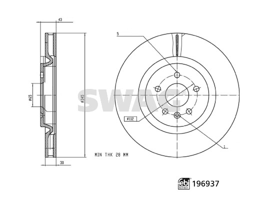 Remschijf Swag 33 11 2388