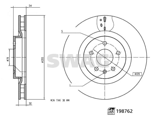 Remschijf Swag 33 11 3135