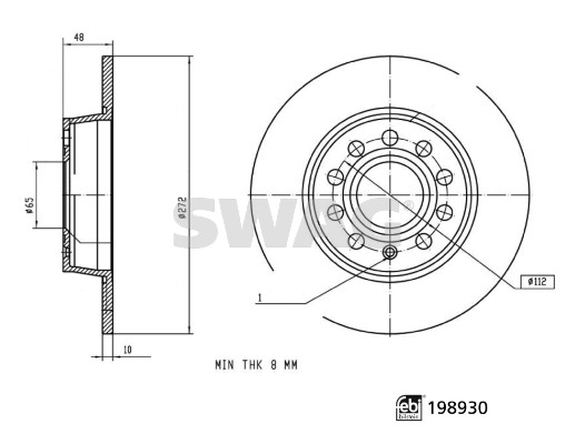 Remschijf Swag 33 11 3206