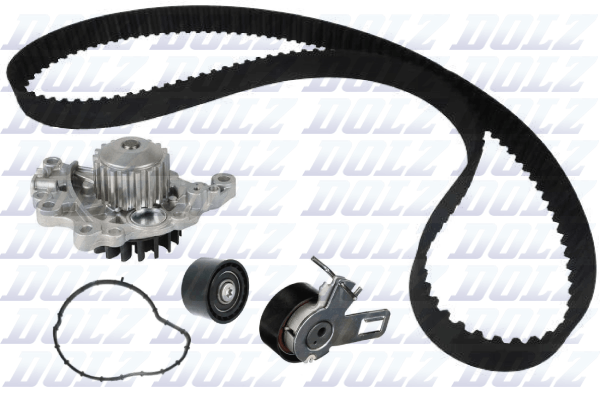 Distributieriem kit inclusief waterpomp Dolz KD236