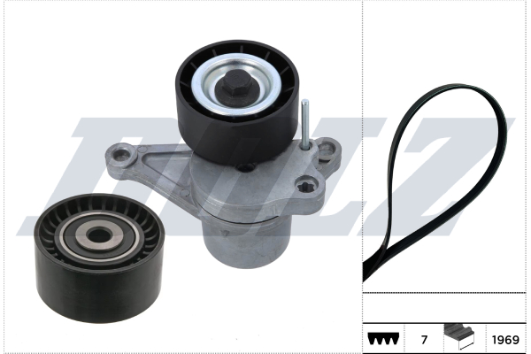 Distributieriem kit Dolz SKD206A