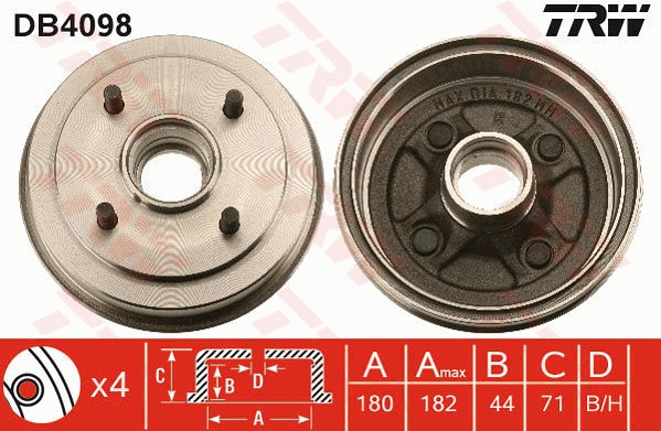 Remtrommel TRW DB4098