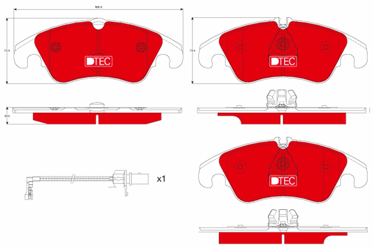 Remblokset TRW GDB1916DTE