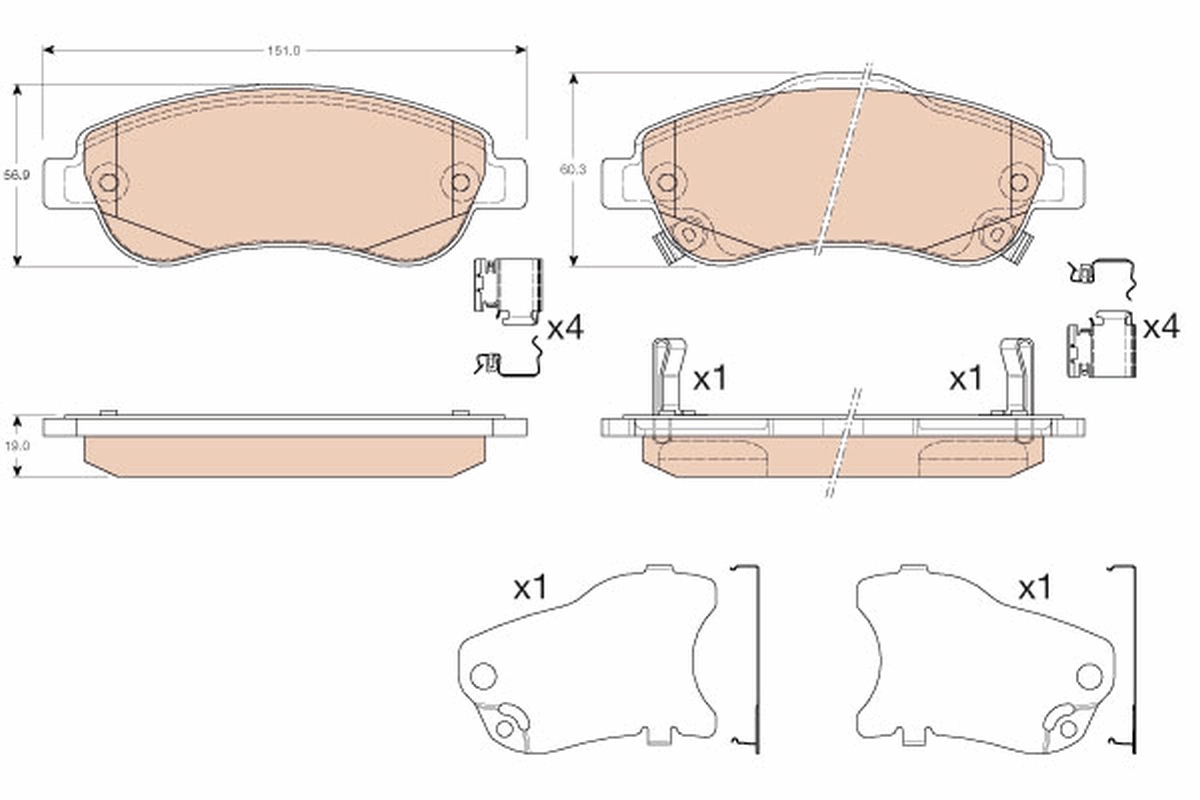 Remblokset TRW GDB3559