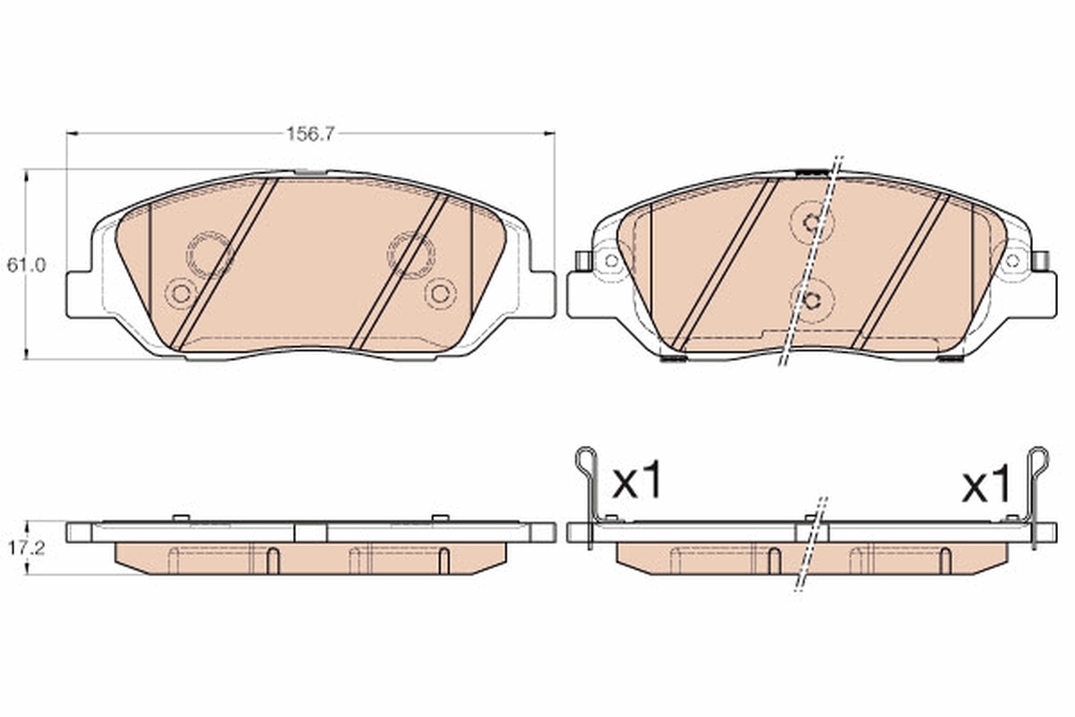 Remblokset TRW GDB3574