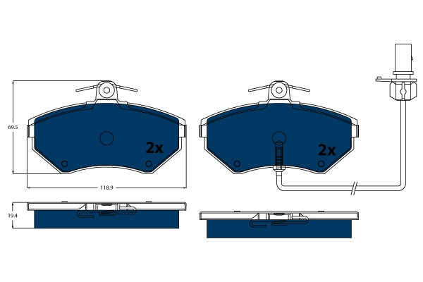 Remblokset TRW GDB1366BTE