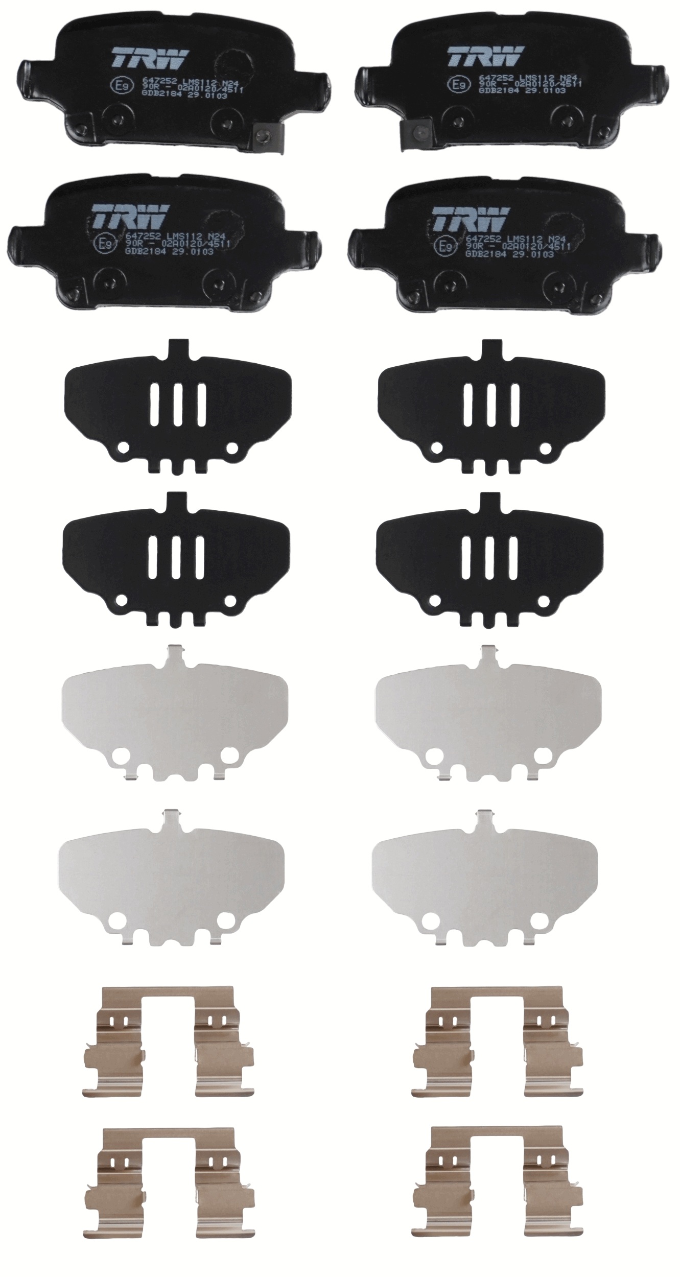 Remblokset TRW GDB2184