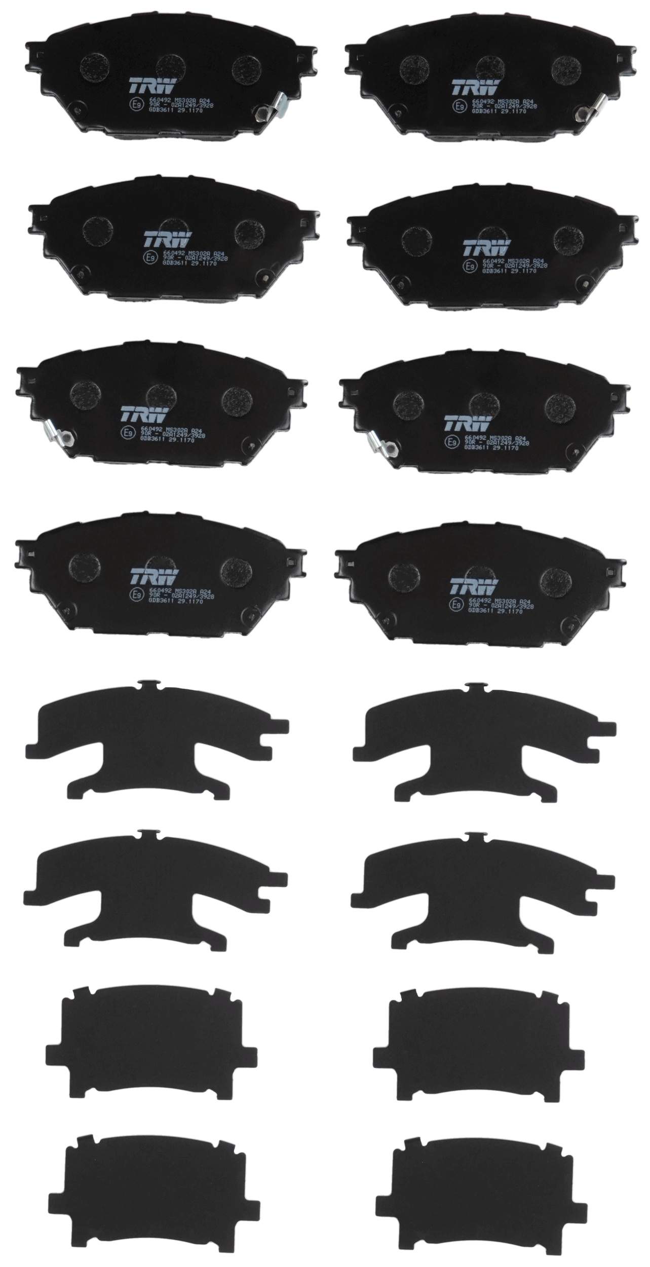 Remblokset TRW GDB3611