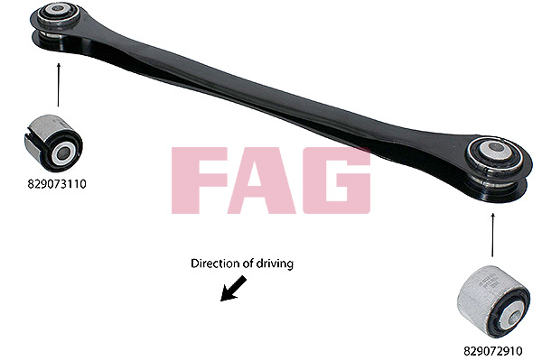 Draagarmrubber FAG 829 0731 10