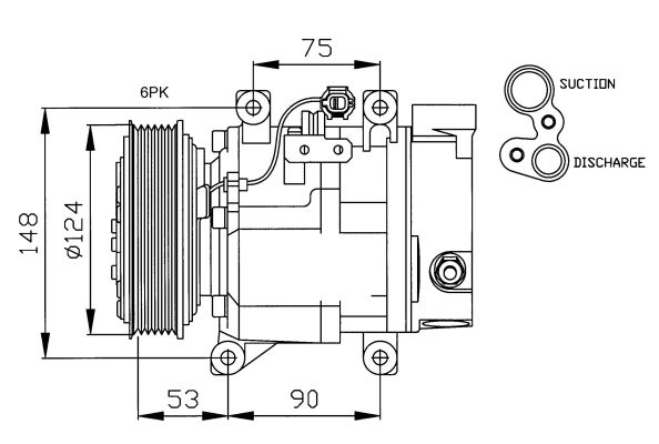 Compressor, airconditioning NRF 32145