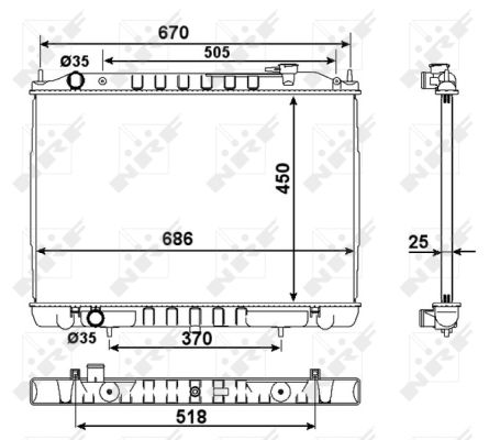 Radiateur NRF 58418