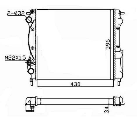 Radiateur NRF 58934A