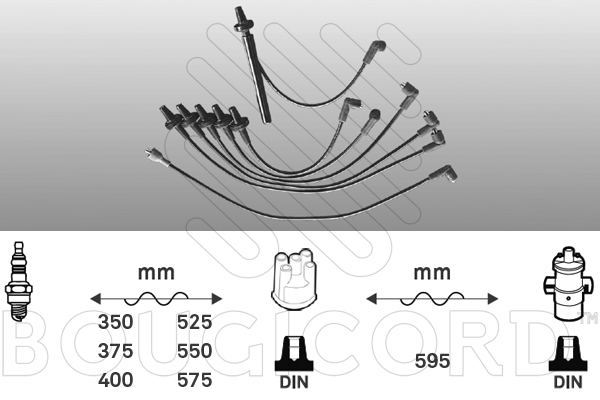 Bougiekabelset Bougicord 3497