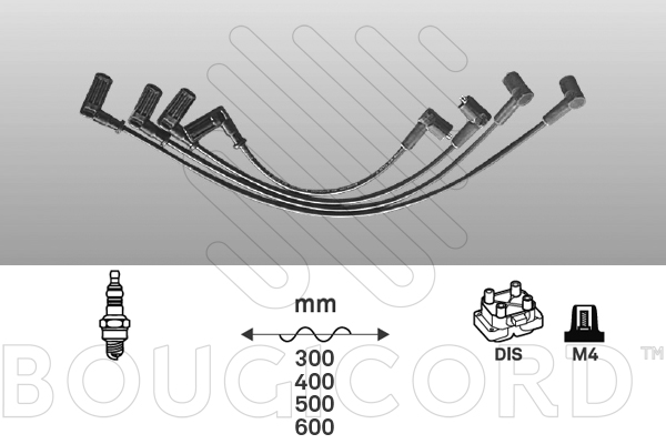 Bougiekabelset Bougicord 4159