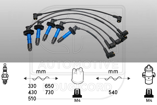 Bougiekabelset Bougicord 6469