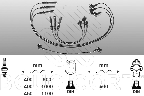 Bougiekabelset Bougicord 7195