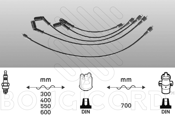 Bougiekabelset Bougicord 7259