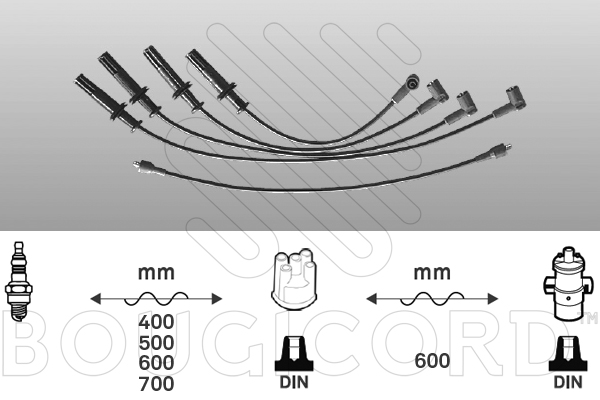 Bougiekabelset Bougicord 7274