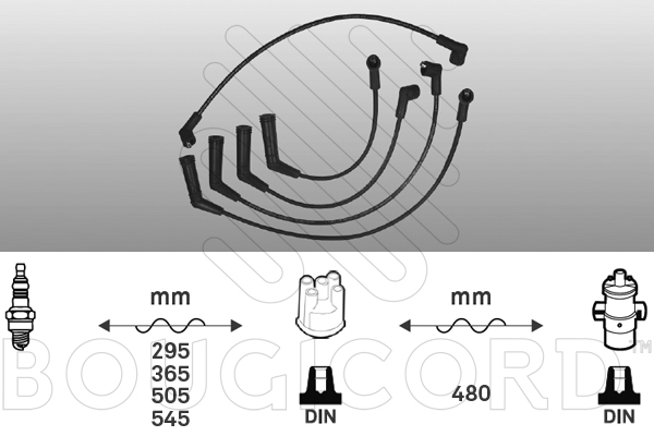 Bougiekabelset Bougicord 8107