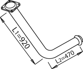 Uitlaatpijp Dinex 21102