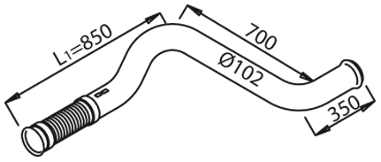 Uitlaatpijp Dinex 21175