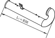 Uitlaatpijp Dinex 21755