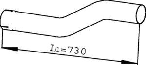 Uitlaatpijp Dinex 22145