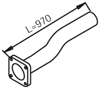 Uitlaatpijp Dinex 28258