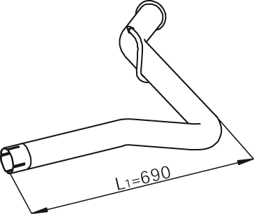 Uitlaatpijp Dinex 28626