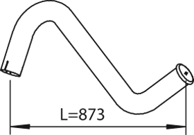 Uitlaatpijp Dinex 28641