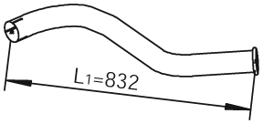 Uitlaatpijp Dinex 28655