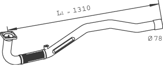 Uitlaatpijp Dinex 29174