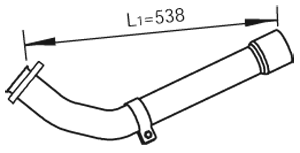 Uitlaatpijp Dinex 47261