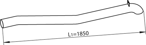 Uitlaatpijp Dinex 47655